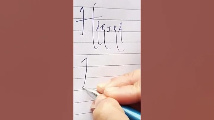 Name on request Harika| Tell us if you liked it😊 #shorts #calligraphy #artist #viral #ytshorts