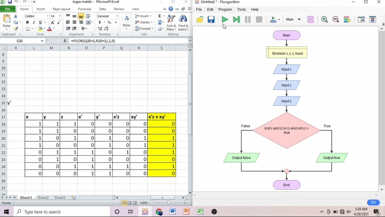 mengengerjakan soal fungsi boolean menggunakan cara komputer dengan ...