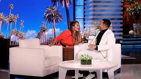 Chrissy Teigen scares husband and newly minted Sexiest Man Alive John Legend on Ellen