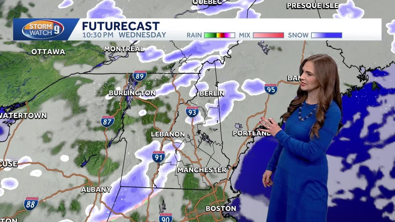 Video: Scattered snow showers, squalls possible overnight - YouTube