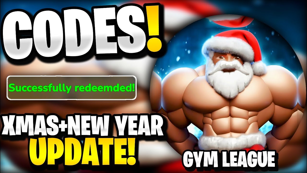 NEW ALL WORKING XMAS UPDATE NEW YEARS CODES FOR GYM LEAGUE ROBLOX 
