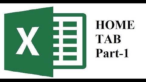 MS Excel 2007 Home Tab Part-1 PGDCA and DCA PC Package