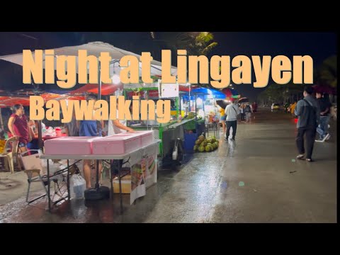 Lingayen Baywalk at Night 🌙 