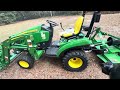 John Deere 1023e compact tractor