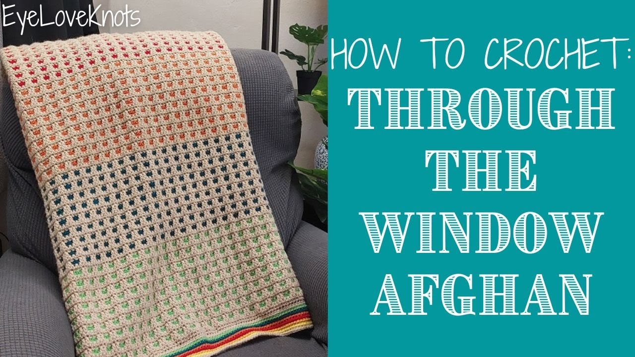 How to Crochet Easy Mosaic Crochet Throw Blanket 11 Sizes Through the