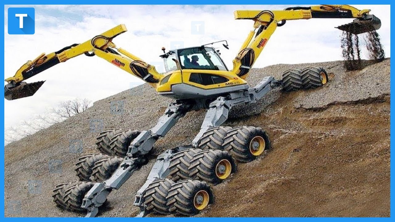10 Most Dangerous And Heavy Excavator Construction Climbing Machines
