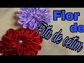 Como fazer flor com fita de cetimbordadosedilene alves