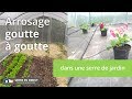 Comment installer un arrosage goutte à goutte dans une serre de jardin ?