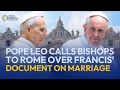 Pope Leo Calls Bishops To Rome Over Francis Controversial Document On Marriage EWTN News Nightly
