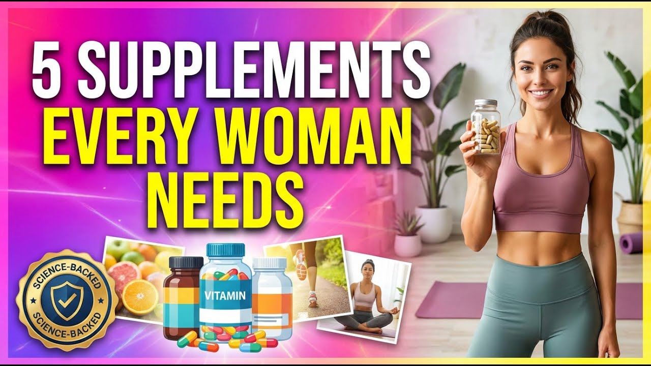 Feeling Tired? Stressed? Or Have Brain Fog?  The Only 5 Womens Supplements Needed!