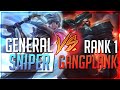 14 Year old Challenger Riven main Faces the Rank 1 Gangplank in NA! General Sniper VS Solarbacca