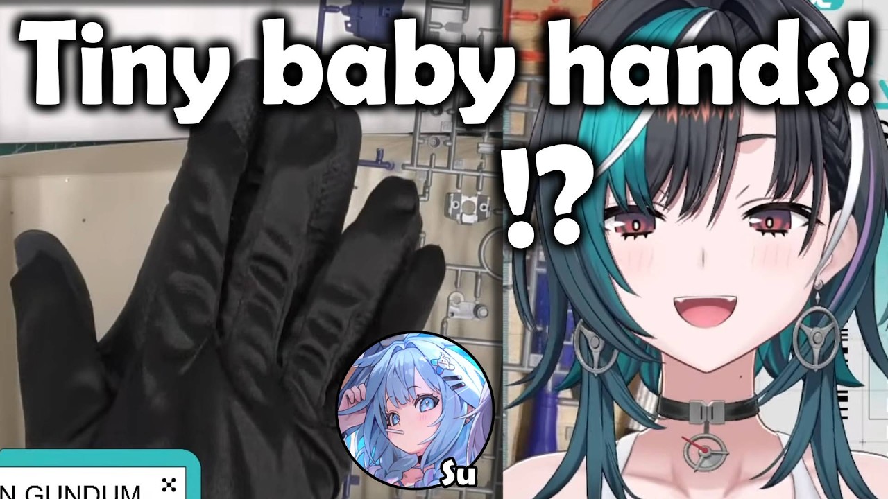 Chihaya Is Shocked By Su’s Tiny Hands While Building Gunpla