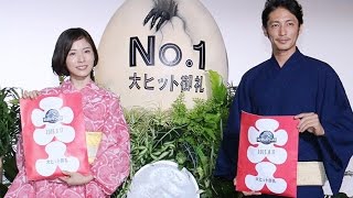 玉木宏、大ヒットで色気？次回作「100％出たい」松岡茉優と浴衣で登場！映画「ジュラシック・ワールド」大ヒット記念イベント1　#Hiroshi Tamaki　#event