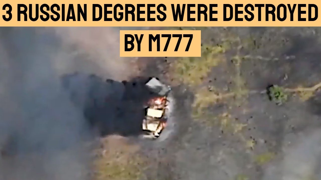 3 Russian Grads destroyed with M777 fire in Luhansk Region.
