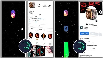 Instagram Facebook Profile Status Video Editing|| Alight Motion Trending Reels Editing 2022||