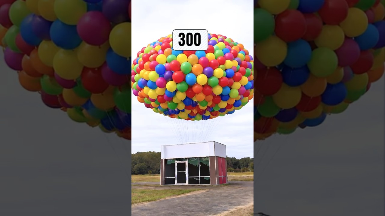 Сколько воздушных шаров нужно, чтобы магазин взлетел?