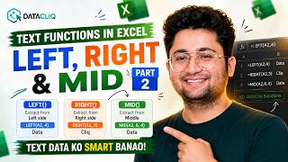 Master LEFT, RIGHT & MID Functions | Excel for Data Analyst Freshers 🚀 #excel #analysis