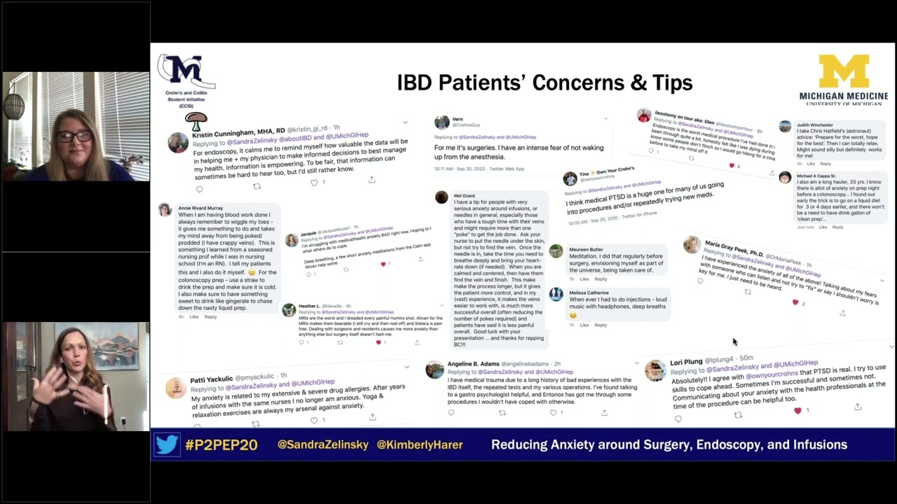Strategies to Reduce Anxiety Around Surgery, Endoscopy, and Infusions in IBD at P2PEP20