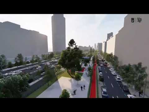 Carabante comprueba el avance de las obras del carril bici de Castellana.