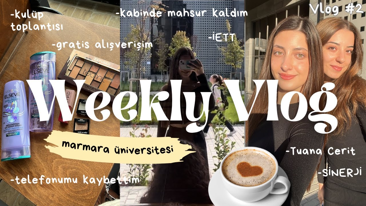 MARMARA ÜNİVERSİTESİ HAFTALIK VLOG| sinerji🩵, gratis alışverişim, kulüp toplantısı...