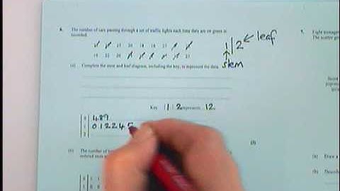 q6 aqa mod1 higher march 2003 stem and leaf