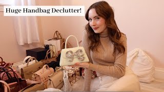 Huge Handbag Clear Out ~ Declutter My Handbag Collection With Me! | Molly Jo