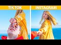 Instagram Dan TikTok vs Kehidupan Nyata! 20 Trik Foto Ponsel