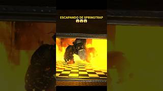 INTENTANDO ESCAPAR DE SPRINGTRAP #miedo #fnaf #fivenightsatfreddys #springtrap