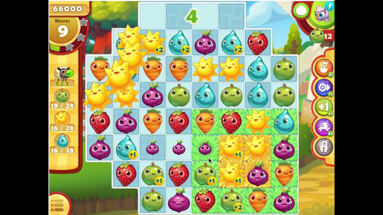 Farm Heroes Saga level 431 first level with white sheep YouTube