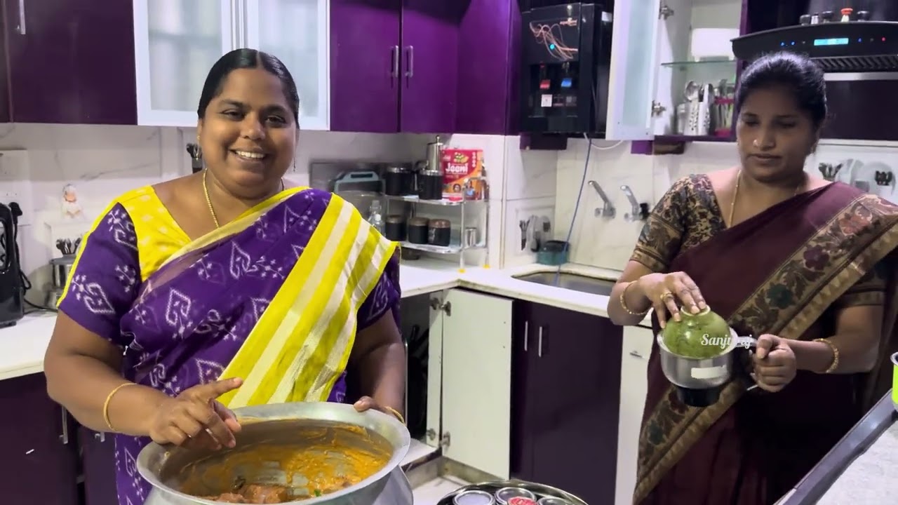 💢సాయంత్రం అందరికీ అక్కతో కలిసి చికెన్ బిర్యానీ చేసాను అందరికి నచ్చింది 🥰💯👌 chicken Dum biryani ￼