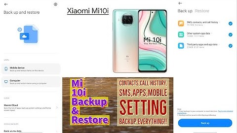 How to backup and restore data in mi 10i | Mi 10i me data backup  restore kaise kare| (Hindi urdu)