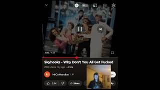 SKYHOOKS- WHY DON'T YOU ALL  NOW THIS IS THE ATTITUDE WE LIKE HERE 💜🖤INDEPENDENT ARTIST REACTS