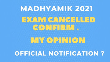 Madhyamik cancelled. official notification? By Ramadan Tutorial