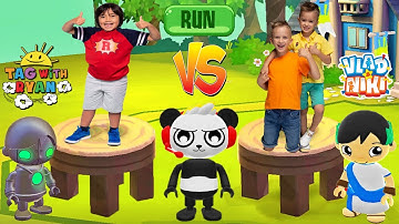 Tag with Ryan vs Vlad and Niki Run All Super Rare Ryan Costumes All Vehicles All Characters Unlocked
