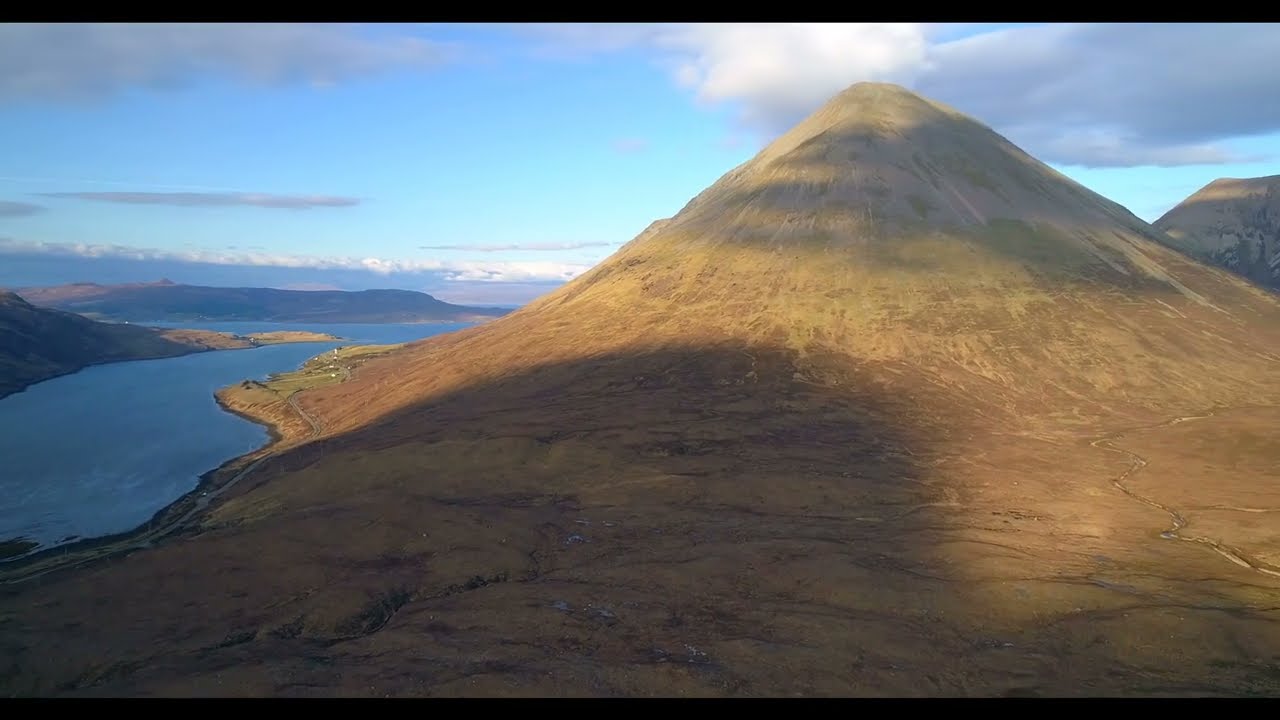 Sligachan and Glamaig mountain flight, Isle of Skye, Scotland.