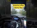 Roads and weather after Rain in america | mercedes drive assist and office ❤️