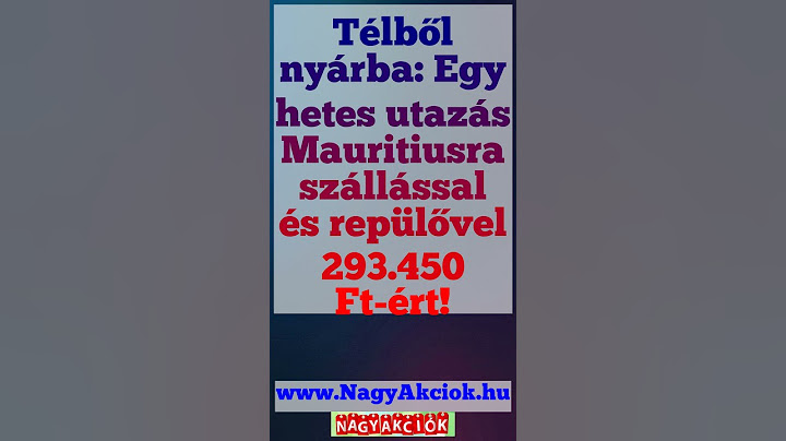 Télből nyárba: Egy hetes utazás Mauritiusra szállással és repülővel 293.450 Ft-ért! #Shorts