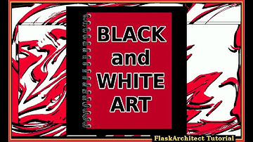 CREATE COMPUTER ART Gimp | BLACK WHITE  RED BLACK  FlaskArchitect #flaskarchitect