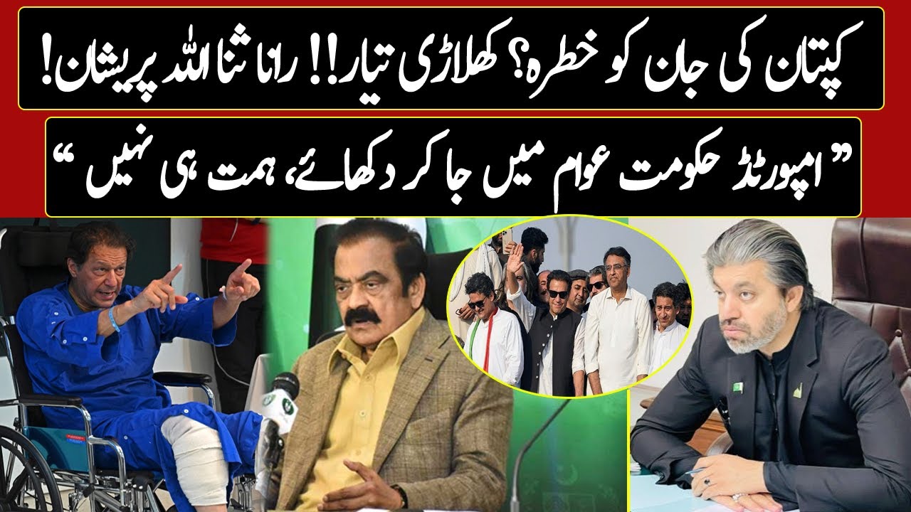 Imran Khan's Life in Danger? | Rana Sanaullah is afraid of PTI! | ALI ...