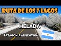 ☃❄Ruta de los 7 Lagos helada❄, Patagonia Argentina🌞🌡