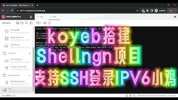 koyeb搭建Shellngn项目 SSH登录纯IPv6的VPS 支持SFTP直接操作修改文件