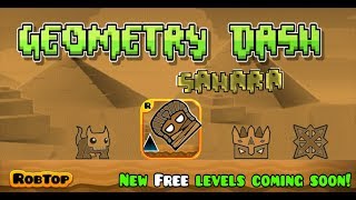 'GEOMETRY DASH SAHARA' (All Levels-All Coins) | GD FanMade