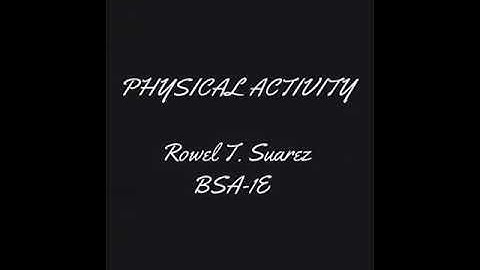 Physical Activity vlog