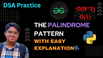 The Palindrome Pattern  | gfg potd today | 28-06-2024 | gfg potd | GFG Problem of the day #day91
