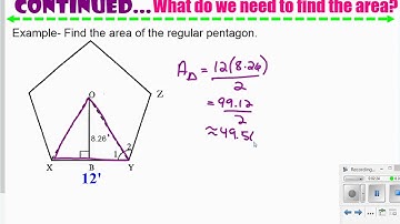 area of reg polygons video
