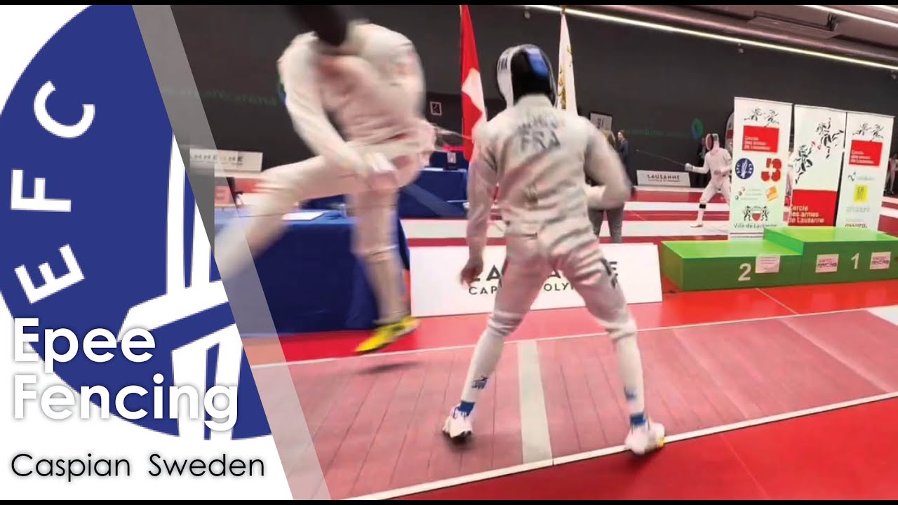 Lausanne Fencing Challenge epee fencing Caspian P.Törn vs Maxime Delevacque
