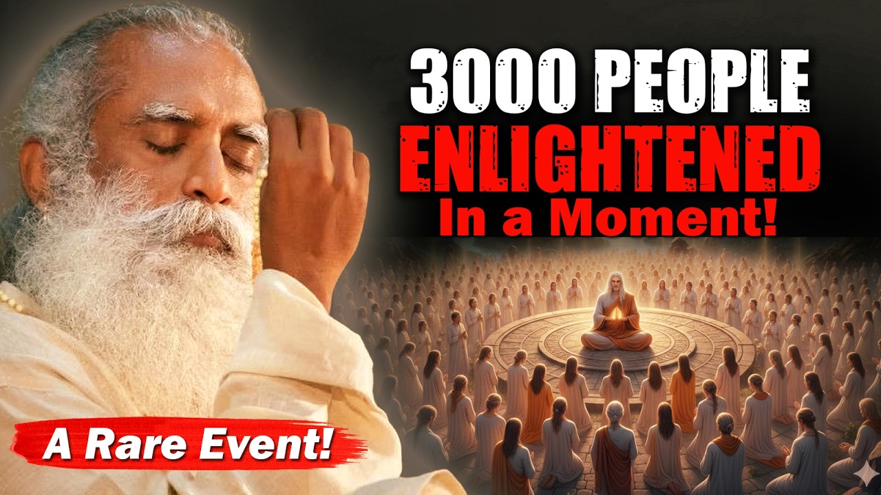 РЕДКОЕ СОБЫТИЕ! 3000 человек достигли просветления в одно мгновение - Садхгуру | Просветление