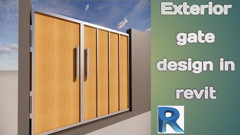 How to Design Gate in Revit Architecture | Revit Tutorial | Exterior Gate Design in Revit | #revit