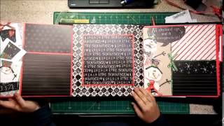 13x13 Scrapbook Album - Christmas Frozen 2014
