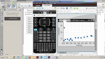 TI-nSpired Scatterplot & Linear Regression